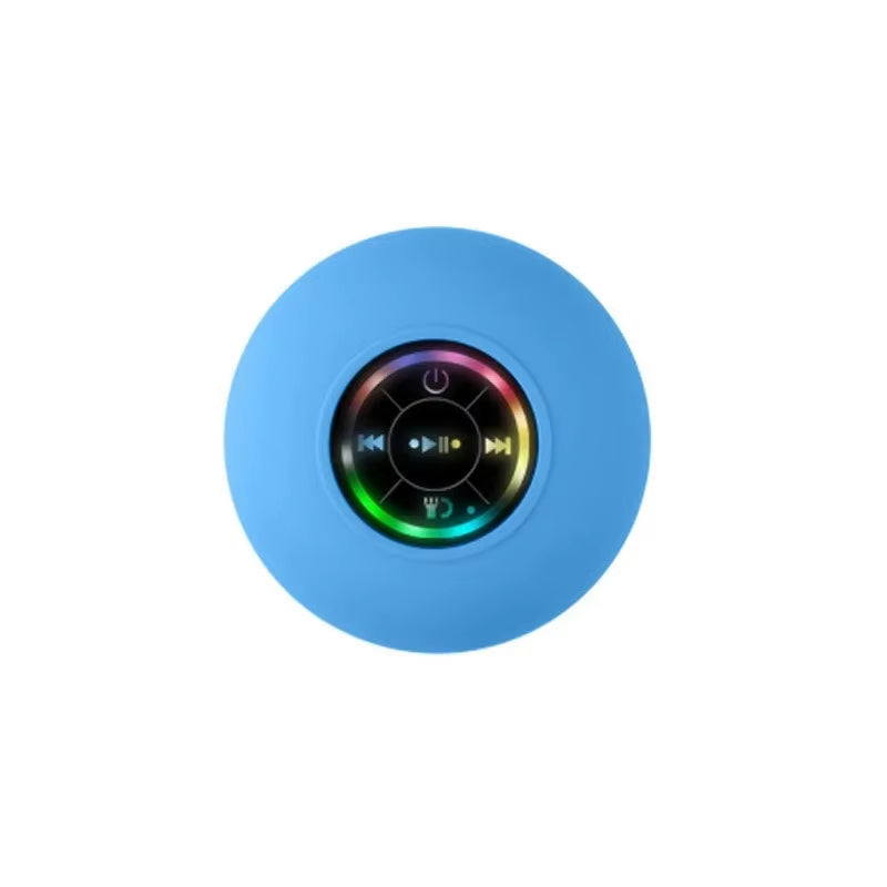 2025 Bathroom Waterproof Wireless LED Bluetooth Speaker Large Suction Cup Mini Portable Speaker Outdoor Sports Stereo Speaker