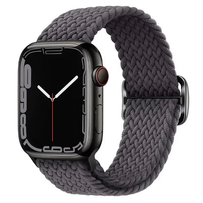 Braided Loop for  Watch Strap 44Mm 40Mm 45Mm 41Mm 42Mm 38Mm 49Mm Elastic Solo Bracelet Iwatch Series 7 Se 3 6 Ultra 8 Band