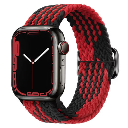 Braided Loop for  Watch Strap 44Mm 40Mm 45Mm 41Mm 42Mm 38Mm 49Mm Elastic Solo Bracelet Iwatch Series 7 Se 3 6 Ultra 8 Band