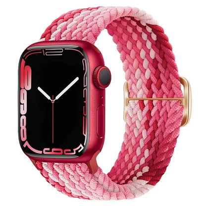 Braided Loop for  Watch Strap 44Mm 40Mm 45Mm 41Mm 42Mm 38Mm 49Mm Elastic Solo Bracelet Iwatch Series 7 Se 3 6 Ultra 8 Band