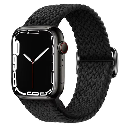 Braided Loop for  Watch Strap 44Mm 40Mm 45Mm 41Mm 42Mm 38Mm 49Mm Elastic Solo Bracelet Iwatch Series 7 Se 3 6 Ultra 8 Band