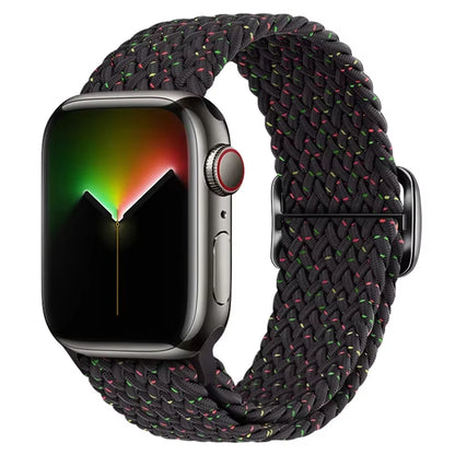 Braided Loop for  Watch Strap 44Mm 40Mm 45Mm 41Mm 42Mm 38Mm 49Mm Elastic Solo Bracelet Iwatch Series 7 Se 3 6 Ultra 8 Band