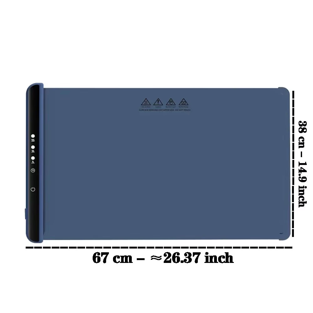 Electric Warming Tray Food Warmer Mat Foldable Food Warm Plate Party Fast Heating Plate Portable Silicone Electric Warming Tray