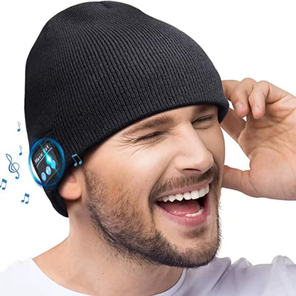 2025 Wireless Hat Speaker New Bluetooth Hat Music Autumn Winter Phone Call Outdoor Knitted Caps Movable Washable