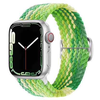 Braided Loop for  Watch Strap 44Mm 40Mm 45Mm 41Mm 42Mm 38Mm 49Mm Elastic Solo Bracelet Iwatch Series 7 Se 3 6 Ultra 8 Band