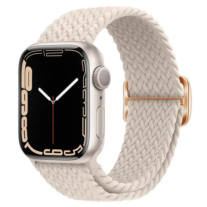 Braided Loop for  Watch Strap 44Mm 40Mm 45Mm 41Mm 42Mm 38Mm 49Mm Elastic Solo Bracelet Iwatch Series 7 Se 3 6 Ultra 8 Band