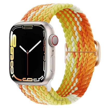 Braided Loop for  Watch Strap 44Mm 40Mm 45Mm 41Mm 42Mm 38Mm 49Mm Elastic Solo Bracelet Iwatch Series 7 Se 3 6 Ultra 8 Band