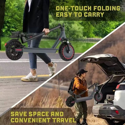 TMAX 10Inch Electric Scooter 500W 22MPH Adult APP Smart Scooter Shock-Absorbing Anti-Skid Folding Electric Scooter