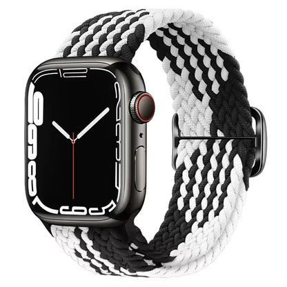 Braided Loop for  Watch Strap 44Mm 40Mm 45Mm 41Mm 42Mm 38Mm 49Mm Elastic Solo Bracelet Iwatch Series 7 Se 3 6 Ultra 8 Band