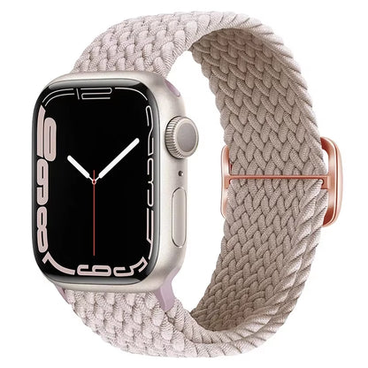 Braided Loop for  Watch Strap 44Mm 40Mm 45Mm 41Mm 42Mm 38Mm 49Mm Elastic Solo Bracelet Iwatch Series 7 Se 3 6 Ultra 8 Band