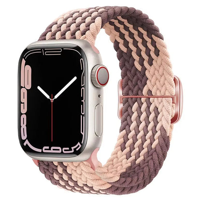 Braided Loop for  Watch Strap 44Mm 40Mm 45Mm 41Mm 42Mm 38Mm 49Mm Elastic Solo Bracelet Iwatch Series 7 Se 3 6 Ultra 8 Band