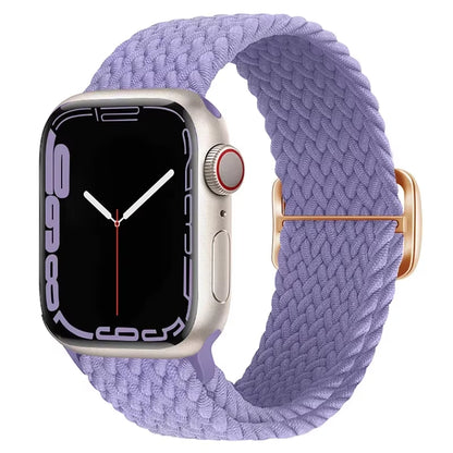 Braided Loop for  Watch Strap 44Mm 40Mm 45Mm 41Mm 42Mm 38Mm 49Mm Elastic Solo Bracelet Iwatch Series 7 Se 3 6 Ultra 8 Band