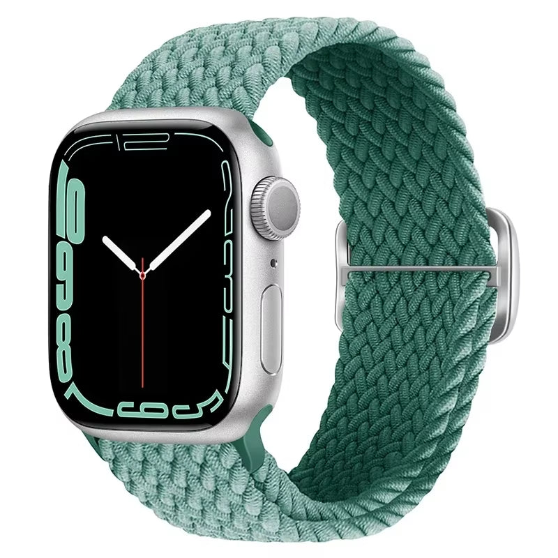 Braided Loop for  Watch Strap 44Mm 40Mm 45Mm 41Mm 42Mm 38Mm 49Mm Elastic Solo Bracelet Iwatch Series 7 Se 3 6 Ultra 8 Band