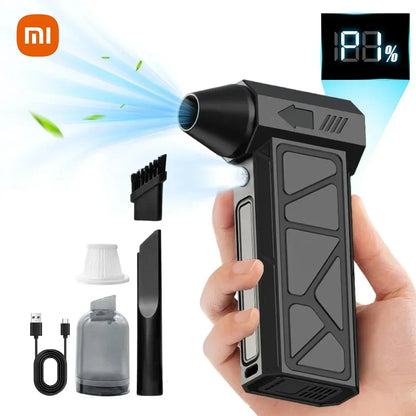 Xiaomi Electric Turbo Jet Fan 1000000 RPM Brushless Motor 8000Mah Turbo Violent Fan USB Rechargeable Powerful Dust Blower 2025