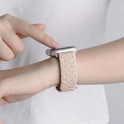 Braided Loop for  Watch Strap 44Mm 40Mm 45Mm 41Mm 42Mm 38Mm 49Mm Elastic Solo Bracelet Iwatch Series 7 Se 3 6 Ultra 8 Band