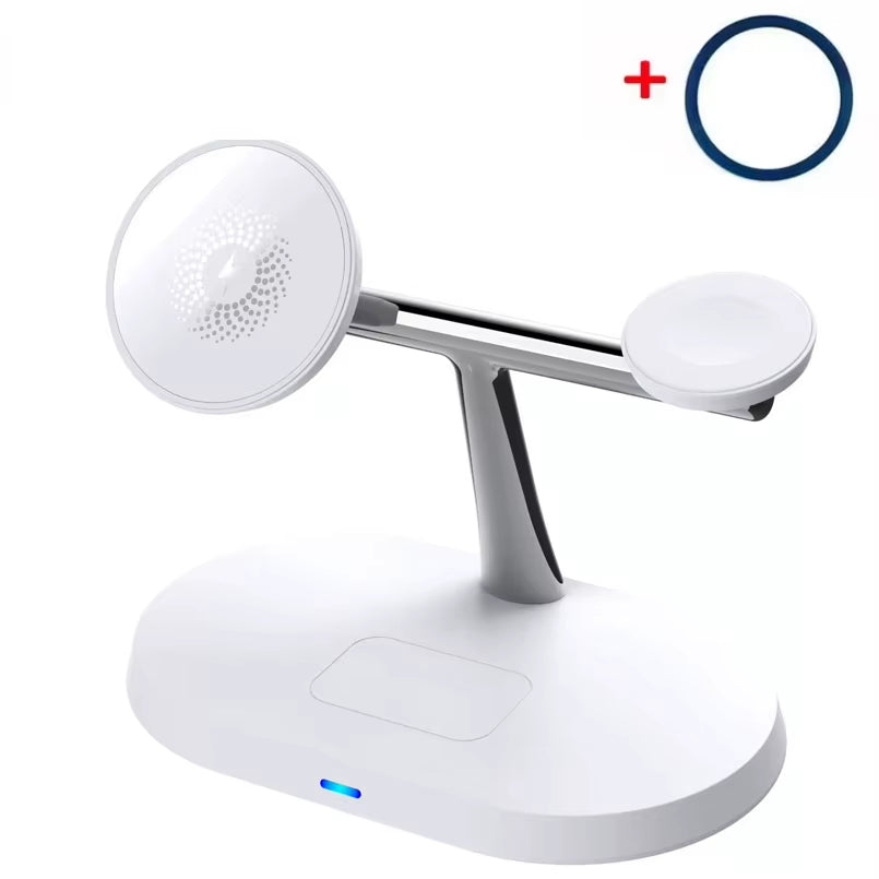 3 in 1 100W Magnetic Wireless Charger Stand for Magsafe Iphone 16 15 14 13 12 Apple Watch 8 7 Airpods Pro Fast Charging Station
