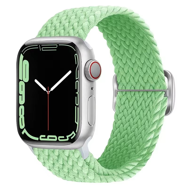 Braided Loop for  Watch Strap 44Mm 40Mm 45Mm 41Mm 42Mm 38Mm 49Mm Elastic Solo Bracelet Iwatch Series 7 Se 3 6 Ultra 8 Band