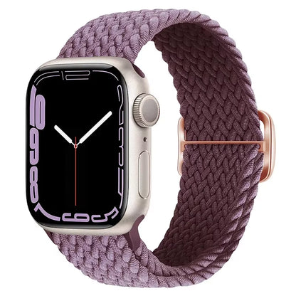 Braided Loop for  Watch Strap 44Mm 40Mm 45Mm 41Mm 42Mm 38Mm 49Mm Elastic Solo Bracelet Iwatch Series 7 Se 3 6 Ultra 8 Band