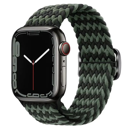 Braided Loop for  Watch Strap 44Mm 40Mm 45Mm 41Mm 42Mm 38Mm 49Mm Elastic Solo Bracelet Iwatch Series 7 Se 3 6 Ultra 8 Band
