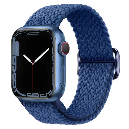 Braided Loop for  Watch Strap 44Mm 40Mm 45Mm 41Mm 42Mm 38Mm 49Mm Elastic Solo Bracelet Iwatch Series 7 Se 3 6 Ultra 8 Band