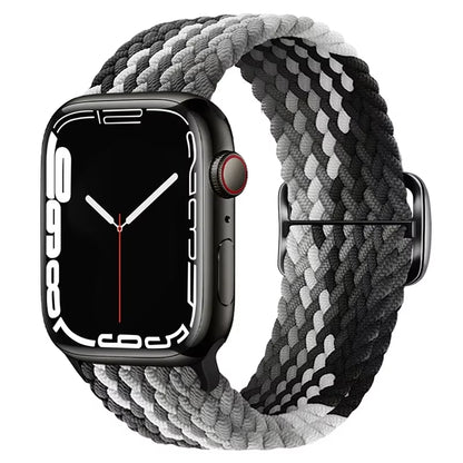 Braided Loop for  Watch Strap 44Mm 40Mm 45Mm 41Mm 42Mm 38Mm 49Mm Elastic Solo Bracelet Iwatch Series 7 Se 3 6 Ultra 8 Band
