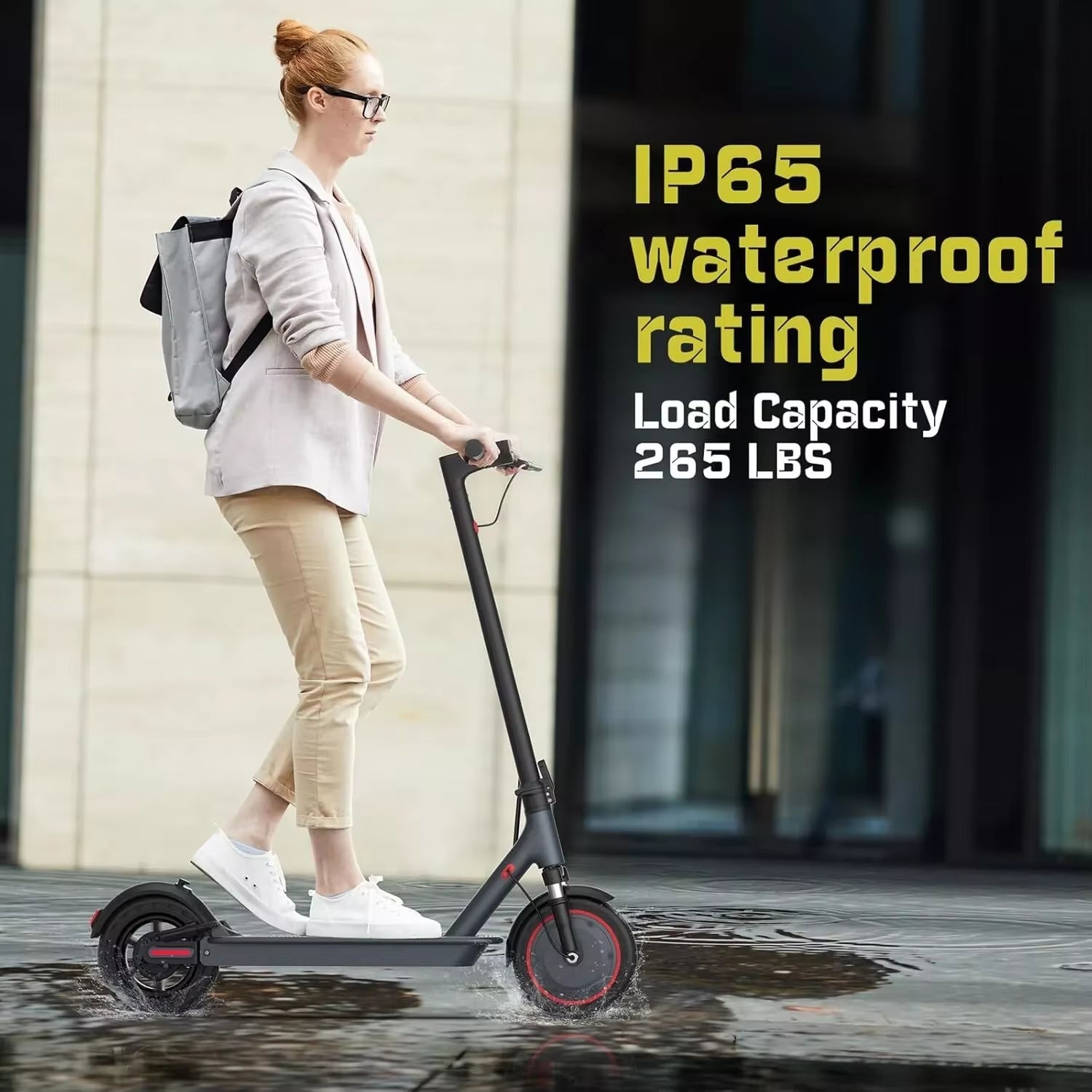 TMAX 10Inch Electric Scooter 500W 22MPH Adult APP Smart Scooter Shock-Absorbing Anti-Skid Folding Electric Scooter