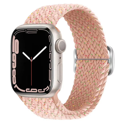 Braided Loop for  Watch Strap 44Mm 40Mm 45Mm 41Mm 42Mm 38Mm 49Mm Elastic Solo Bracelet Iwatch Series 7 Se 3 6 Ultra 8 Band