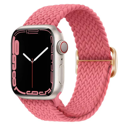 Braided Loop for  Watch Strap 44Mm 40Mm 45Mm 41Mm 42Mm 38Mm 49Mm Elastic Solo Bracelet Iwatch Series 7 Se 3 6 Ultra 8 Band