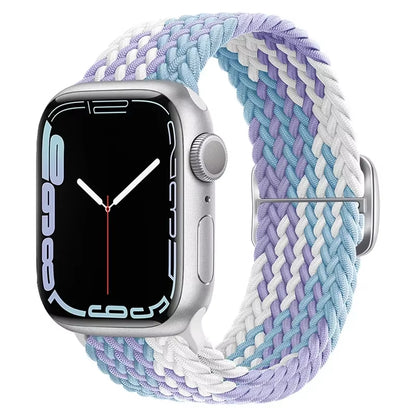 Braided Loop for  Watch Strap 44Mm 40Mm 45Mm 41Mm 42Mm 38Mm 49Mm Elastic Solo Bracelet Iwatch Series 7 Se 3 6 Ultra 8 Band